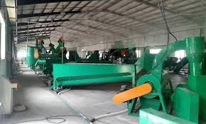 dây chuyền máy lột vỏ chai